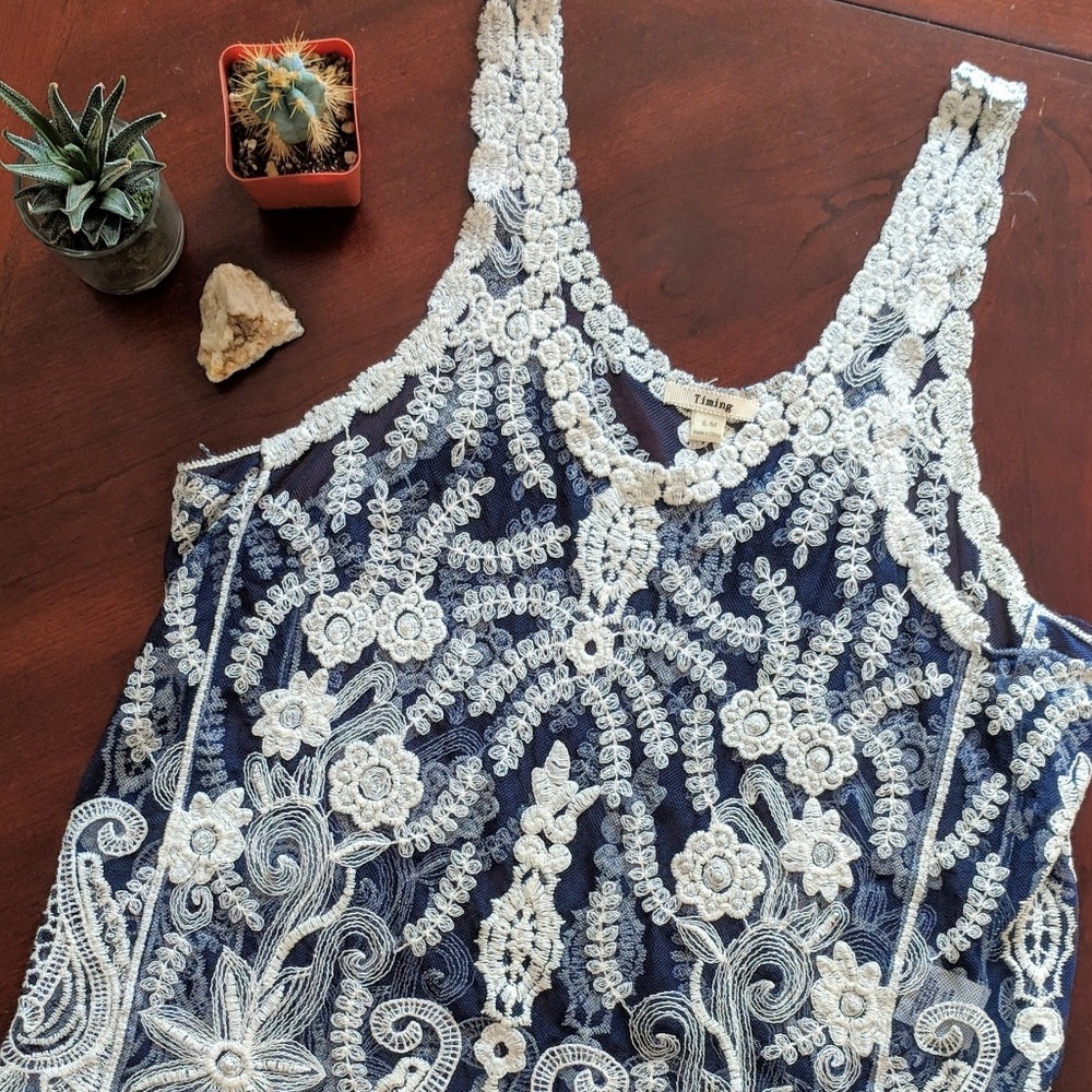 🌻FINAL PRICE🌻 Lace Boho Top